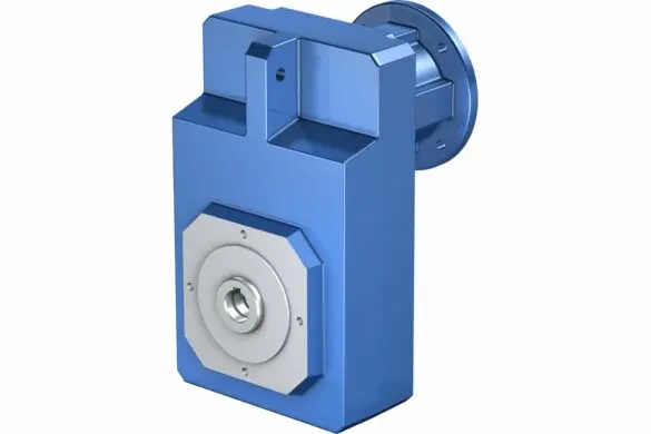 Power transmission offset helical gearbox