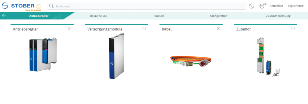 STÖBER Getriebe, Motoren und Antriebsreglern sind modular aufgebaut, frei skalierbar und können im STÖBER Configurator direkt kombiniert werden.